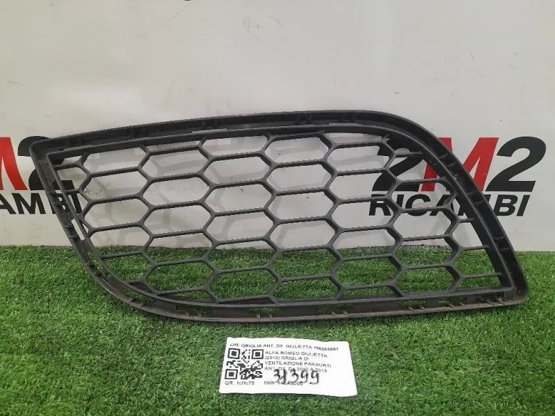 Griglia DI Ventilazione Paraurti ANT DX GRIGLIA ANT DX GIULIETTA 156085891 Alfa Romeo Giulietta 2010