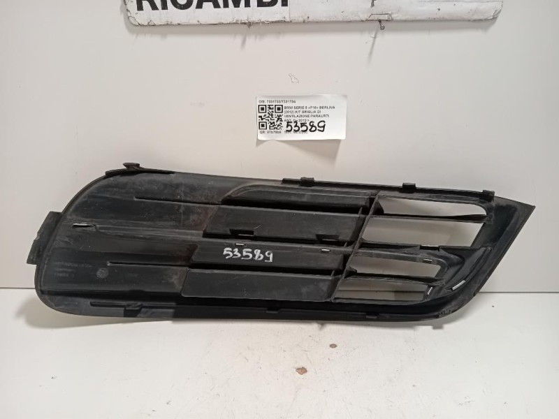 Griglia DI Ventilazione Paraurti ANT DX 7331734 Bmw Serie 5 F10 Berlina 2012