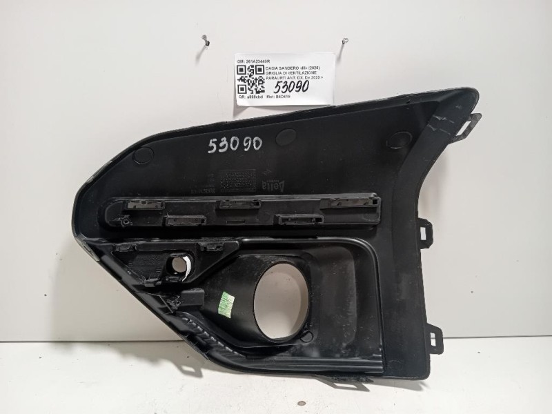 Griglia DI Ventilazione Paraurti ANT DX 261A23449R Dacia Sandero III 2020