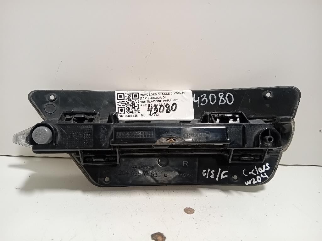 Griglia DI Ventilazione Paraurti ANT DX A2048851453 Mercedes Classe C W204 2011