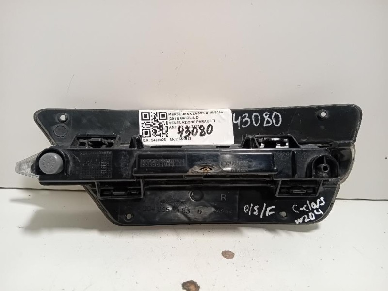 Griglia DI Ventilazione Paraurti ANT DX A2048851453 Mercedes Classe C W204 2011