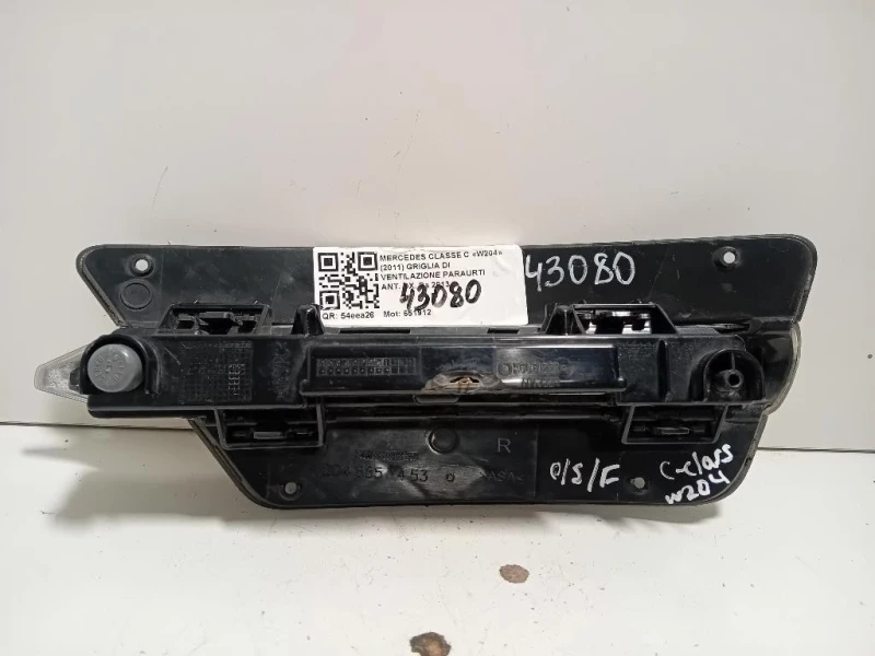 Griglia DI Ventilazione Paraurti ANT DX A2048851453 Mercedes Classe C W204 2011