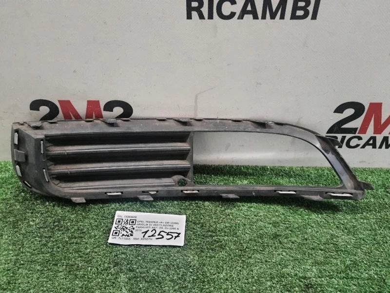 Griglia DI Ventilazione Paraurti ANT DX 13269928 DX Opel Insignia A SW 2009