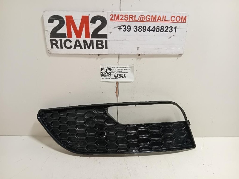 Griglia DI Ventilazione Paraurti ANT SX 8V3807681ABMT Audi A3 8VA Sportback 2012