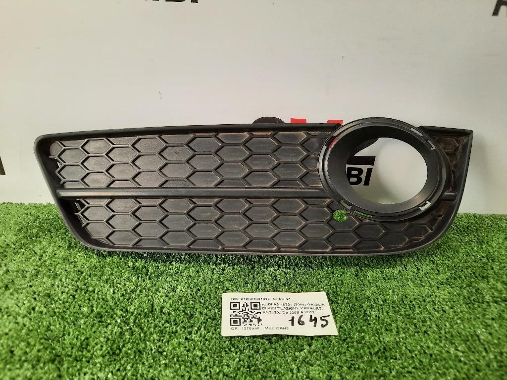Griglia DI Ventilazione Paraurti ANT SX 8T080768101C Audi A5 8T3 2008