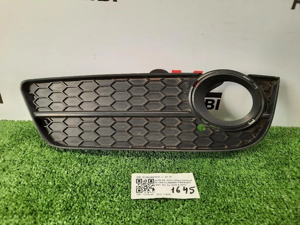 Griglia DI Ventilazione Paraurti ANT SX 8T080768101C Audi A5 8T3 2008
