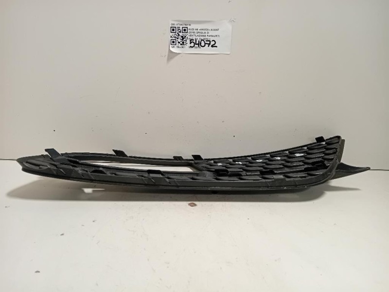 Griglia DI Ventilazione Paraurti ANT SX 8T0807681H Audi A6 4a5c8 Avant 2018