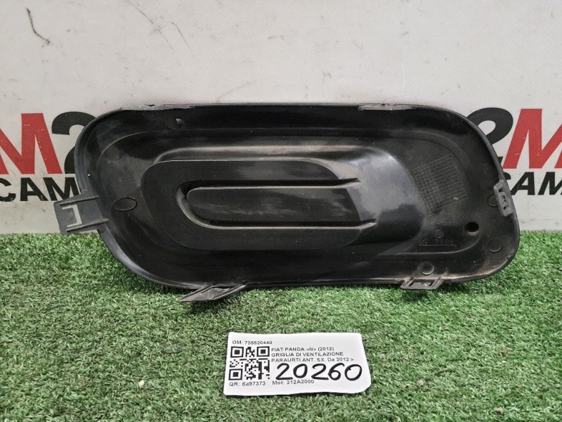 Griglia DI Ventilazione Paraurti ANT SX 735520448 Fiat Panda III 2012