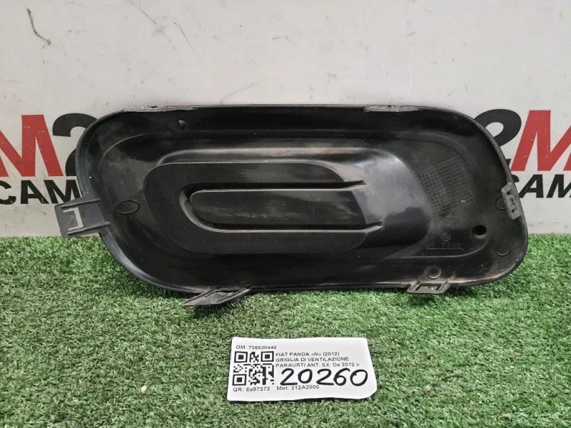 Griglia DI Ventilazione Paraurti ANT SX 735520448 Fiat Panda III 2012
