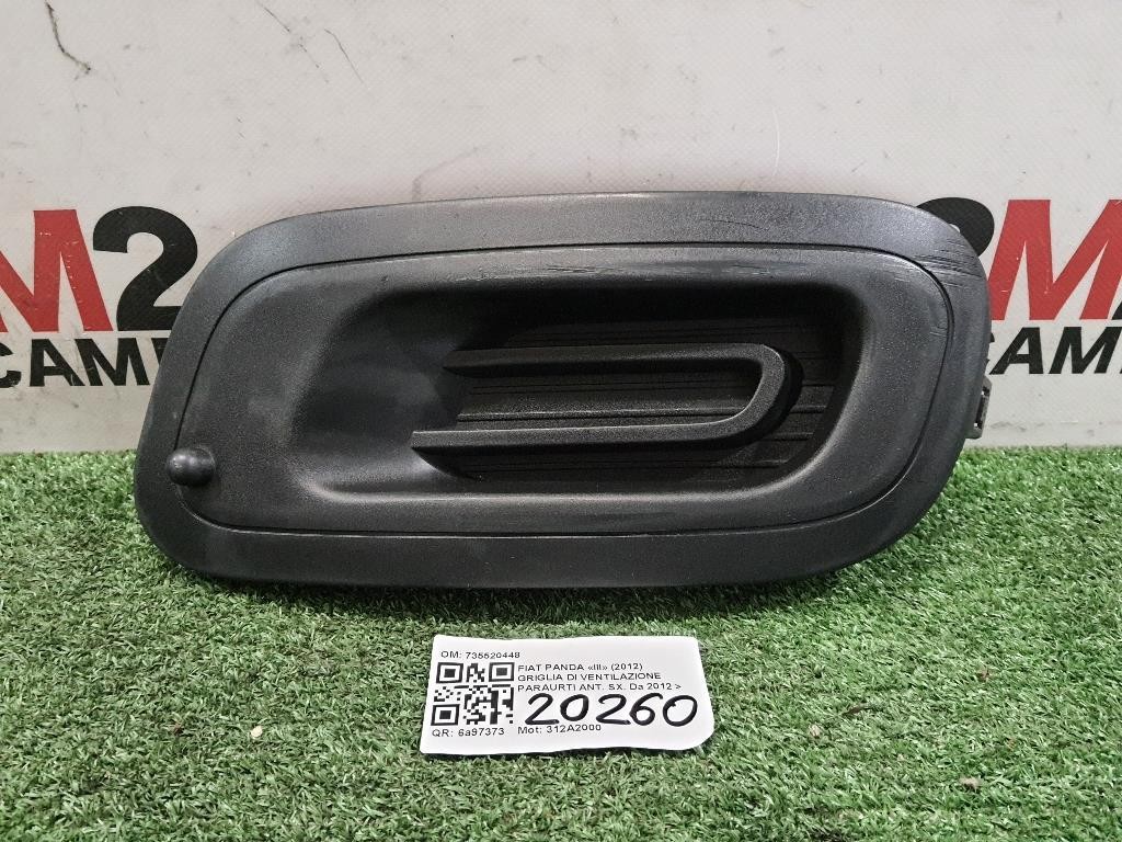 Griglia DI Ventilazione Paraurti ANT SX 735520448 Fiat Panda III 2012