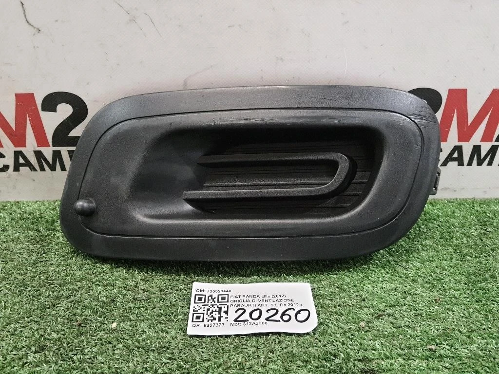 Griglia DI Ventilazione Paraurti ANT SX 735520448 Fiat Panda III 2012