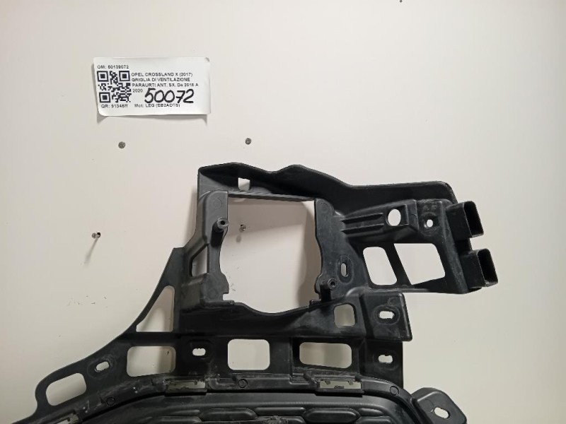 Griglia DI Ventilazione Paraurti ANT SX 50139072 Opel Crossland X 2017