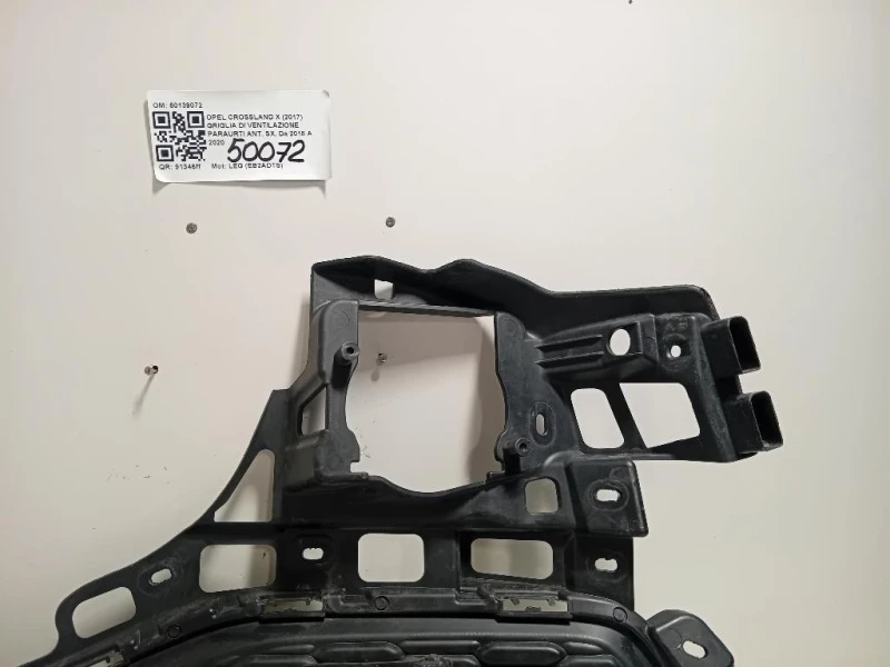 Griglia DI Ventilazione Paraurti ANT SX 50139072 Opel Crossland X 2017