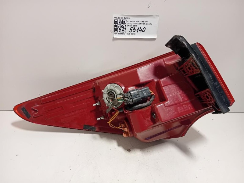 Fanale POST DX 92402-2W600 92402-2W610 Hyundai Santa FÉ IV 2015