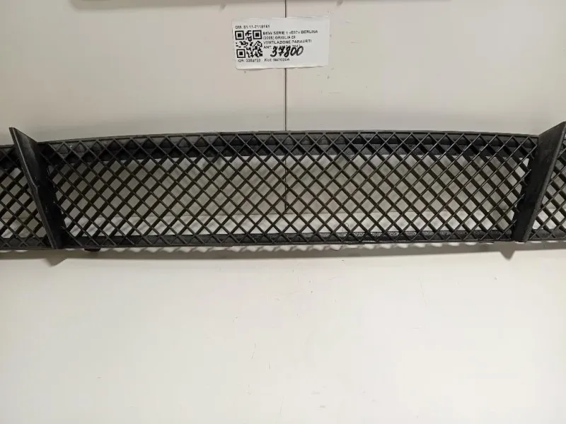 Griglia DI Ventilazione Paraurti INF ANT 5111-7118161 Bmw Serie 1 E87 Berlina 2005