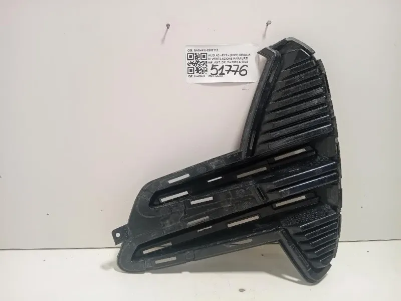 Griglia DI Ventilazione Paraurti INF ANT DX SA3HKU-2803113 Audi A3 8YS 2020