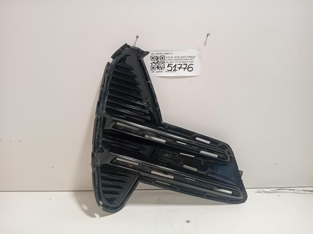 Griglia DI Ventilazione Paraurti INF ANT DX SA3HKU-2803113 Audi A3 8YS 2020