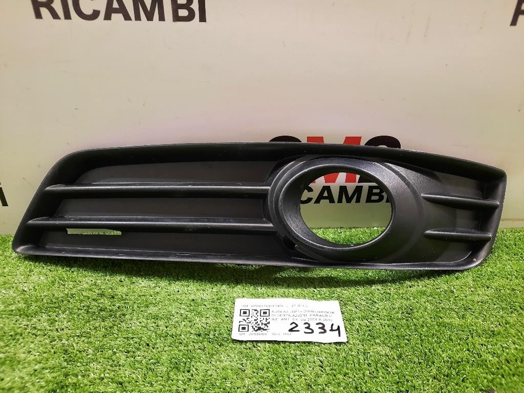 Griglia DI Ventilazione Paraurti INF ANT SX 8P0807681F9B9 Audi A3 8P1 2008