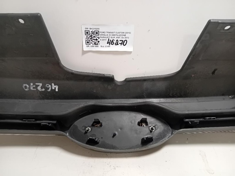 Griglia DI Ventilazione Paraurti SUP ANT BK218200 Ford Transit Custom I 2013