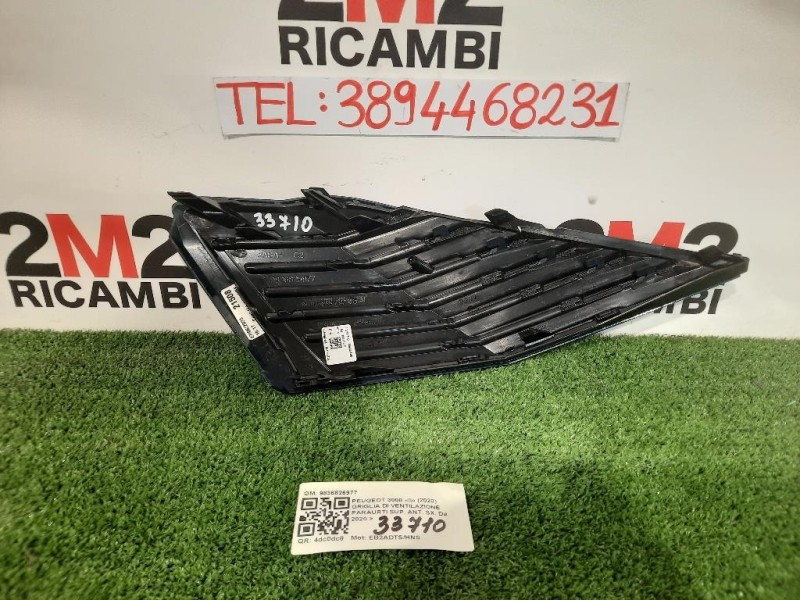 Griglia DI Ventilazione Paraurti SUP ANT SX MODANATURA PARAURTI 9836826977 Peugeot 3008 II 2020