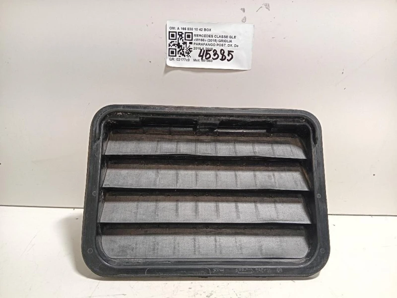 Griglia Parafango POST DX A 166 830 10 42 BOX Mercedes Classe GLE W166 2015