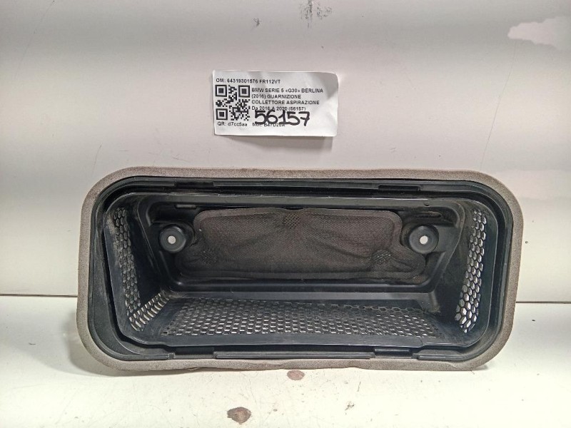 Guarnizione Collettore Aspirazione 64319301576 Bmw Serie 5 G30 Berlina 2016
