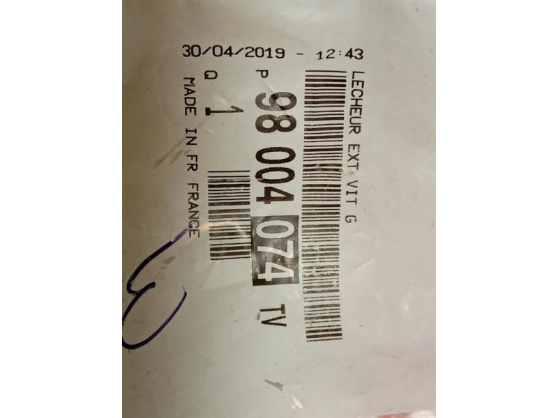 Guarnizione Raschiavetro Porta EST POST SX 98004074 Peugeot 308 II 2017