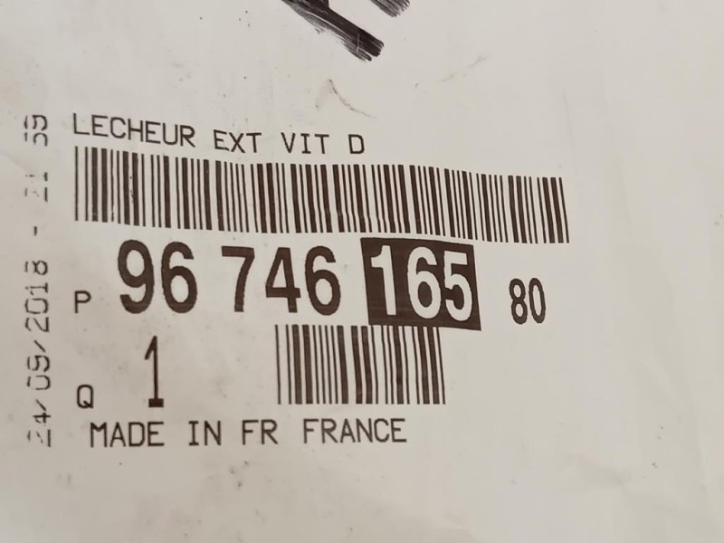 Guarnizione Raschiavetro Porta INT POST DX 9674616580 Peugeot 208 I 2015