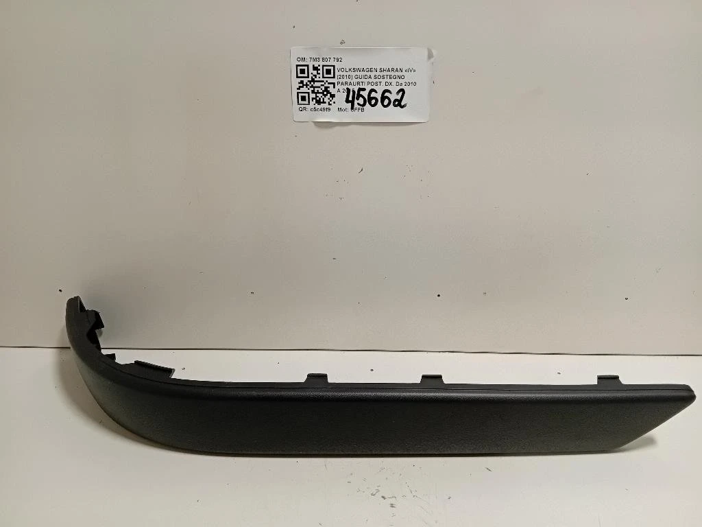 Guida Sostegno Paraurti POST DX 7M3 807 792 Volkswagen Sharan IV 2010