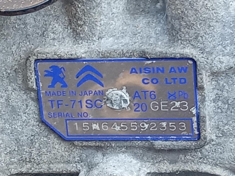 Cambio 6 MARCE MANUALE Peugeot 3008 I 2013