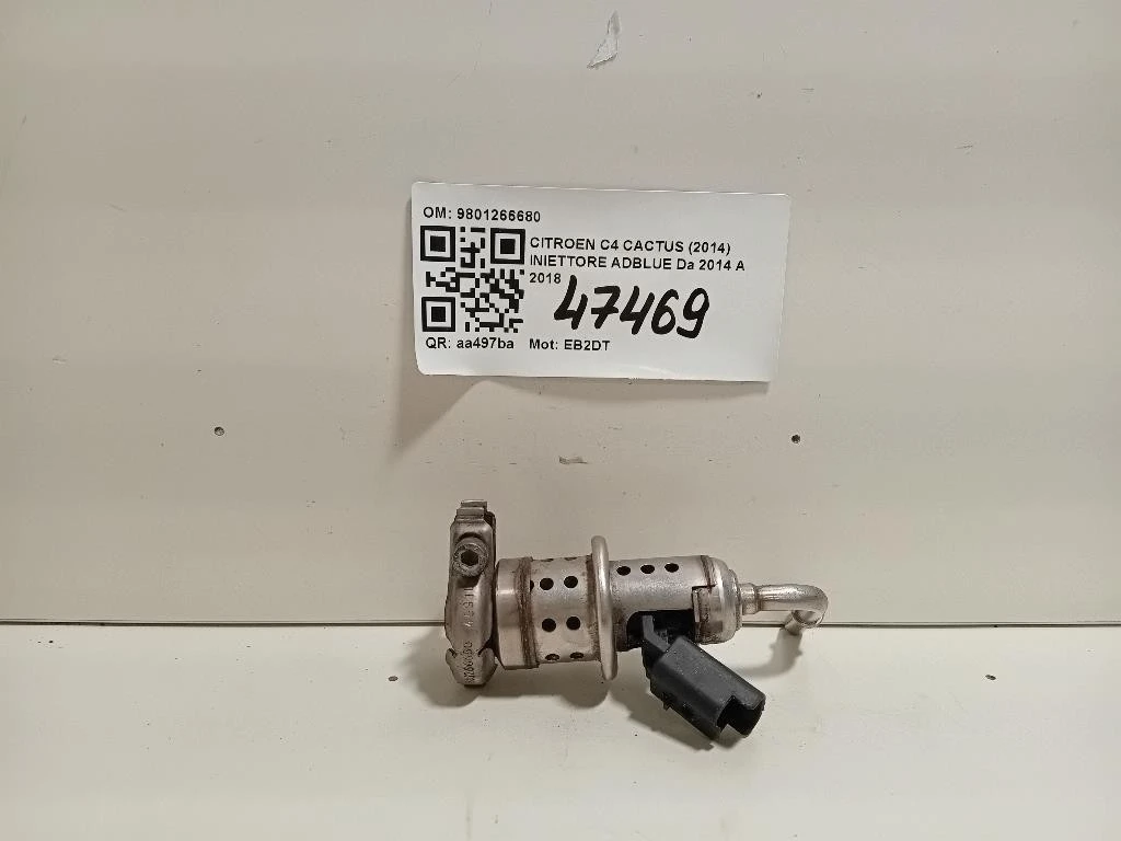 Iniettore Adblue 9801266680 Citroen C4 Cactus 2014