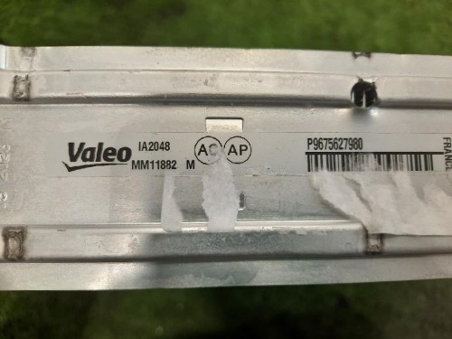 Intercooler P9675627980 Peugeot 3008 II 2016