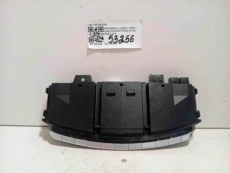 Interruttore AC A2214422523 Mercedes Classe S W221 2006
