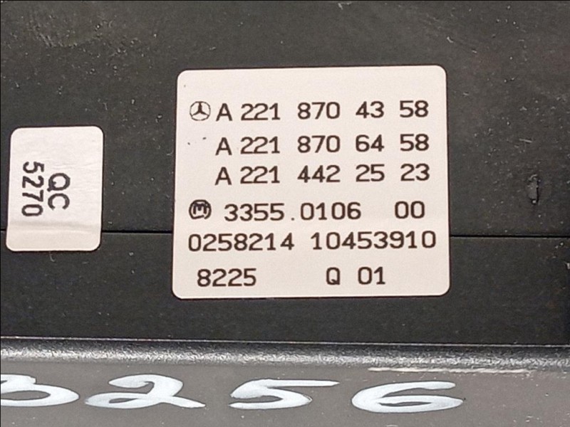 Interruttore AC A2214422523 Mercedes Classe S W221 2006