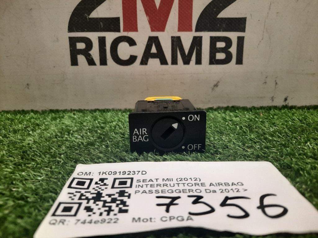 Interruttore Airbag Passeggero 1K0919237D Seat MII 2012