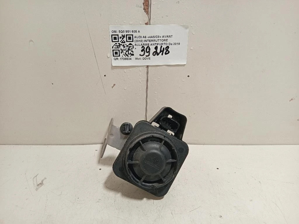 Interruttore Allarme Antifurto 5Q0 951 605 A Audi A6 4a5c8 Avant 2018