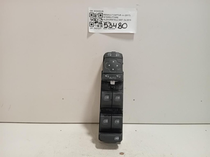 Interruttore Alzacristalli ANT E32439-06 Renault Captur I 2017