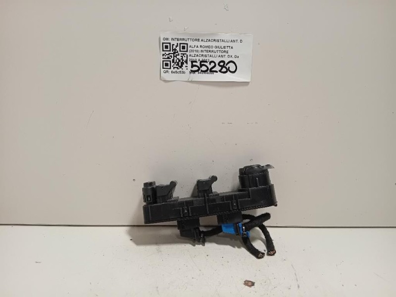 Interruttore Alzacristalli ANT DX INTERRUTTORE ALZACRISTALLI ANT DX Alfa Romeo Giulietta 2010