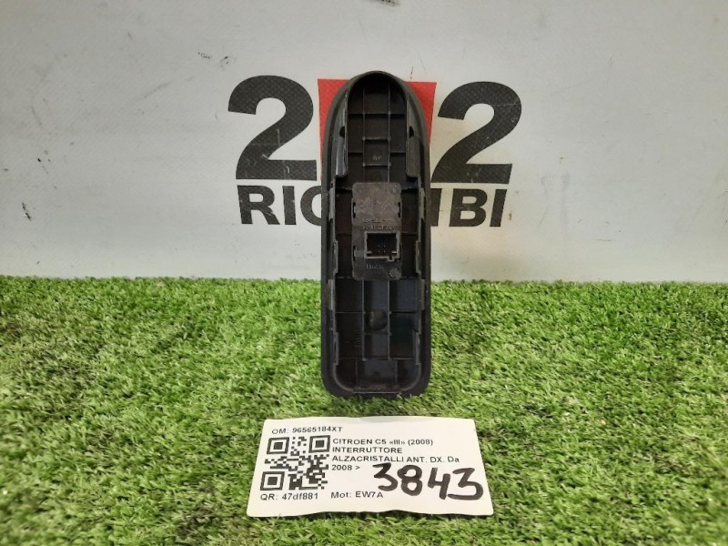 Interruttore Alzacristalli ANT DX 96565184XT Citroen C5 III 2008