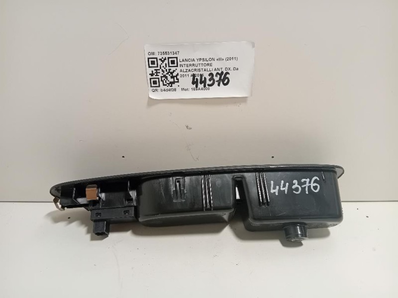 Interruttore Alzacristalli ANT DX 735531347 Lancia Ypsilon III 2011