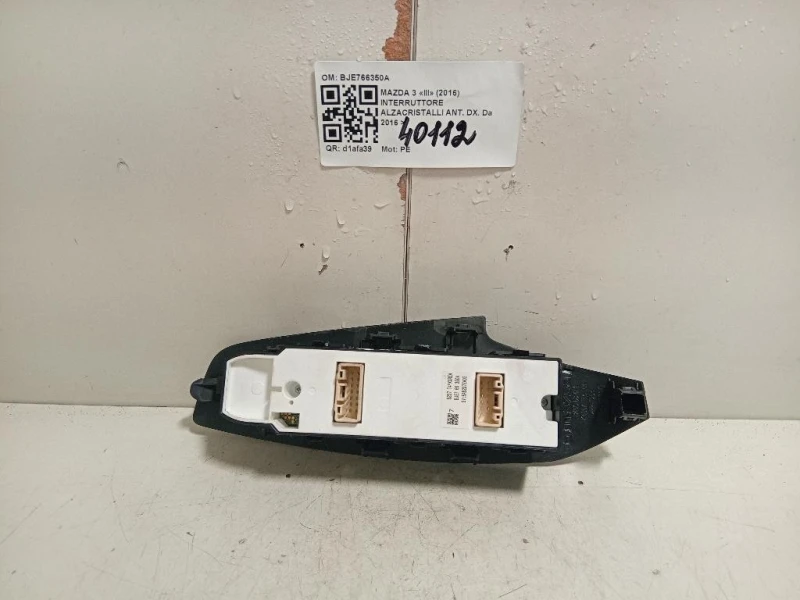 Interruttore Alzacristalli ANT DX BJE766350A Mazda 3 III 2016