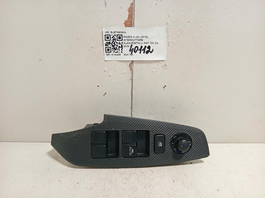 Interruttore Alzacristalli ANT DX BJE766350A Mazda 3 III 2016