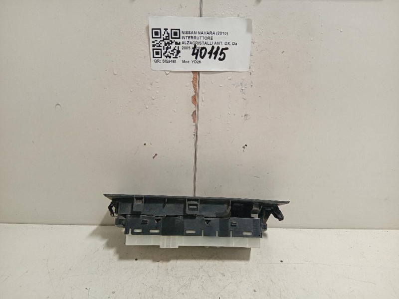 Interruttore Alzacristalli ANT DX Nissan Navara 2010