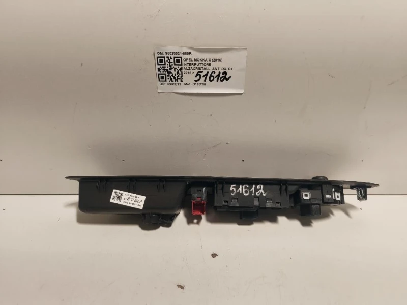 Interruttore Alzacristalli ANT DX 95025521-600R Opel Mokka X 2016