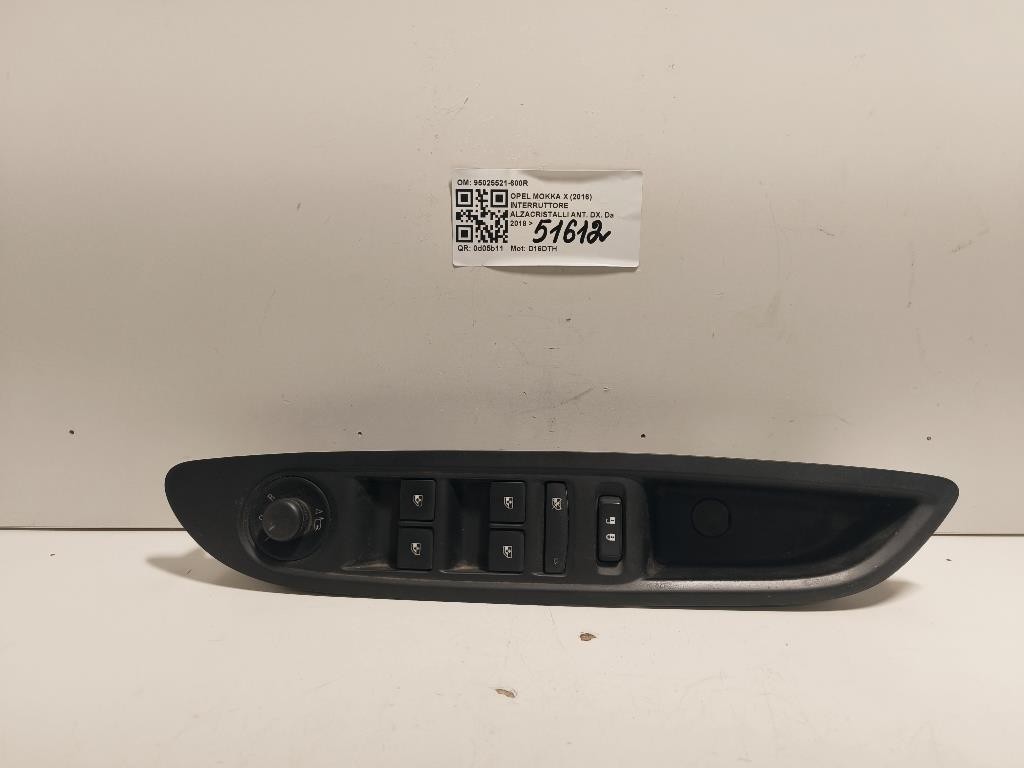 Interruttore Alzacristalli ANT DX 95025521-600R Opel Mokka X 2016