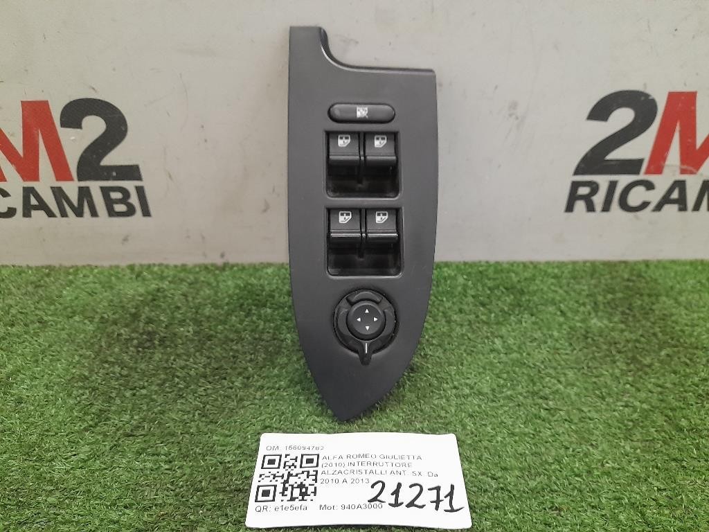 Interruttore Alzacristalli ANT SX 156094782 Alfa Romeo Giulietta 2010