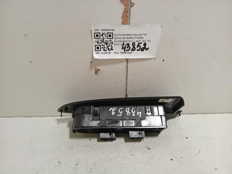 Interruttore Alzacristalli ANT SX 156094780 Alfa Romeo Giulietta 2010