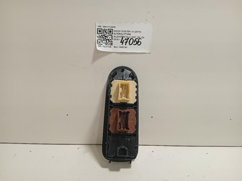 Interruttore Alzacristalli ANT SX 254111342R Dacia Duster I 2014