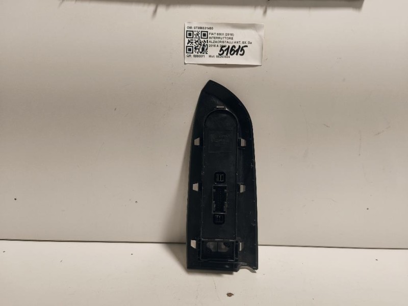 Interruttore Alzacristalli ANT SX 07356331480 Fiat 500X 2015