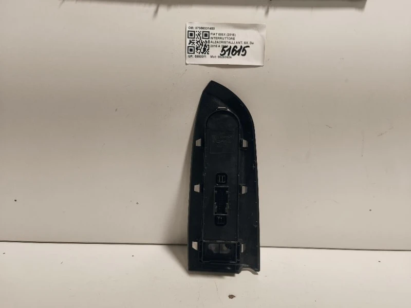 Interruttore Alzacristalli ANT SX 07356331480 Fiat 500X 2015